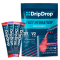 DripDrop Juicy Variety Pack Electrolyte Powder, 8 oz sticks, 16 count P8