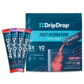 DripDrop Juicy Variety Pack Electrolyte Powder, 8 oz sticks, 32 count C5